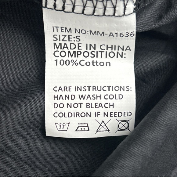 Black Star Embellished/ Embroidered Button Down Shirt Size S - Picture 6 of 12